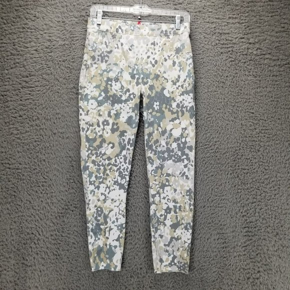 Spanx Jeans Womens Medium Stretch White Gray Shaping Jegging Denim Legging - Picture 1 of 13